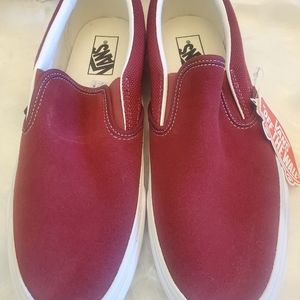 NIB VANS Slip On Pomegranate Sz 11